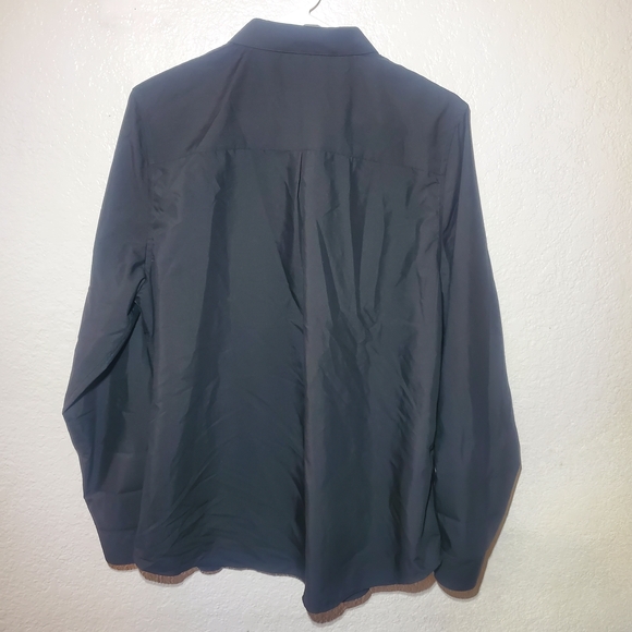 Womans Black Button-Up Shirt XL - Picture 4 of 7